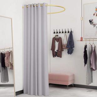 服装店试衣间u型杆简易更衣室临时活动更衣室纳米金换杆展示架