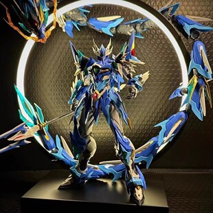 摩动核敖丙拼装机甲盲盒模型魔动核男孩玩具高达关羽赵云吕布手办