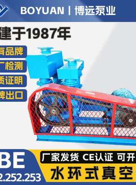博远泵业2BE水环真空泵压缩机202/203/252/253低噪耐腐负压站配套