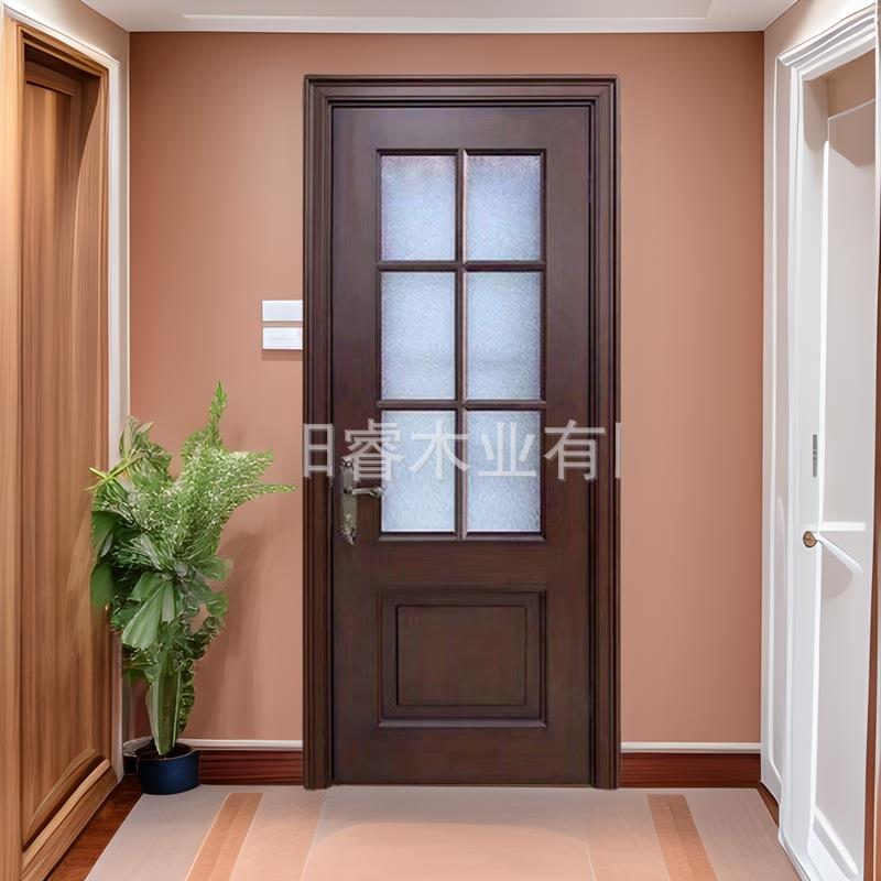 室内门实木门卫生间门实木木门卧室专用全套复古主卧门一体隔音