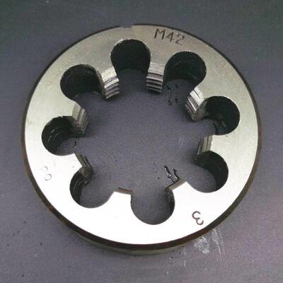 圆板牙M37M38M39M40M41M42X4.54321.51.251右左牙反扣倒丝