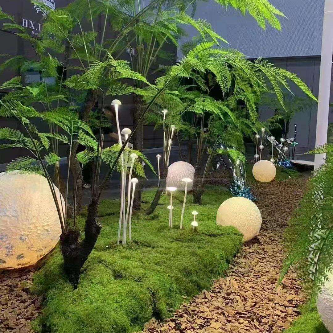 户外蘑菇灯led地插式落地花园别墅防水装饰氛围灯景观庭院灯