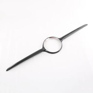 适用于2022款奔驰新C级中网改装C200L黑色碳纤维格栅装饰亮条外饰