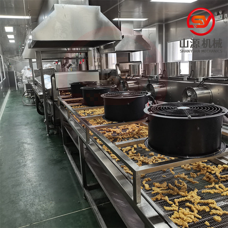 成都特产小酥肉油炸机 新款酥肉油炸线 自动控温肉条油炸机器