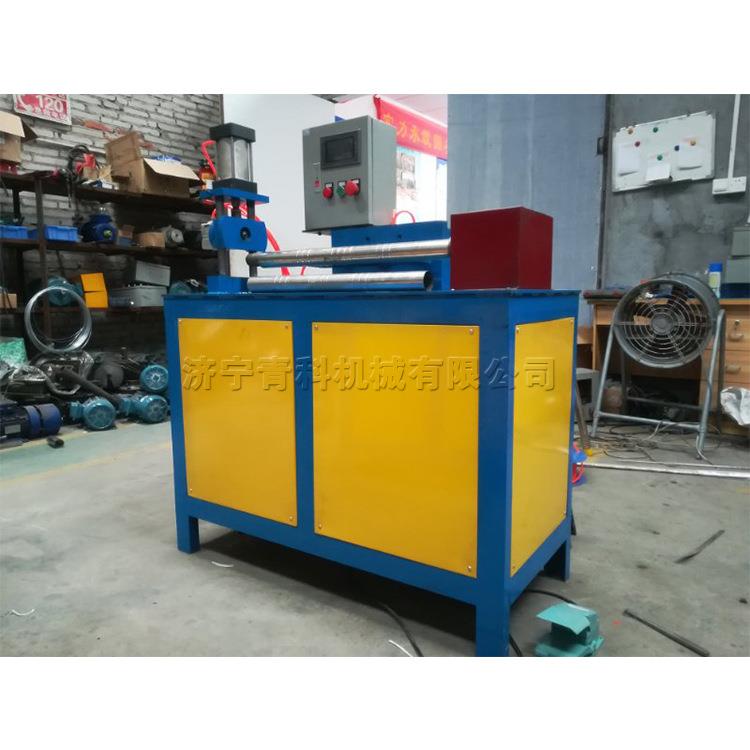 全自动圆管压花机圆管竹节压痕滚压成型机不锈钢花纹管制作设备