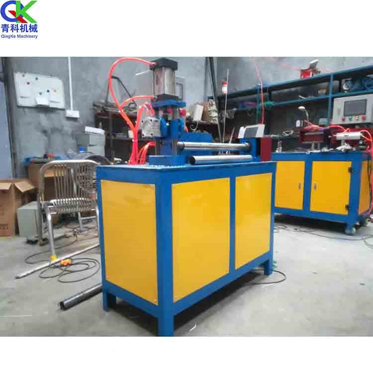 全自动气动压花机不锈钢烤火架圆管滚花机桌椅凳脚压花设备