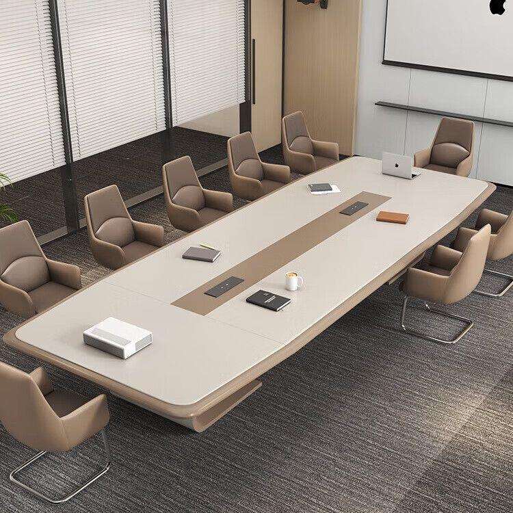 烤漆会议桌长桌大型办公桌工作台简约现代会议桌办公桌椅办公家具
