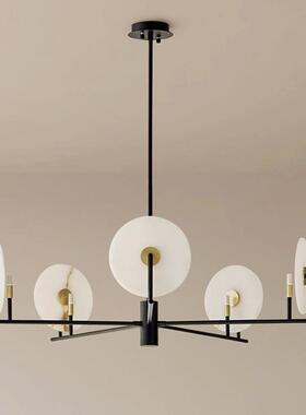 轻法式Erto云石吊灯设计师客厅卧室美式复古黑色枝型中古别墅主灯