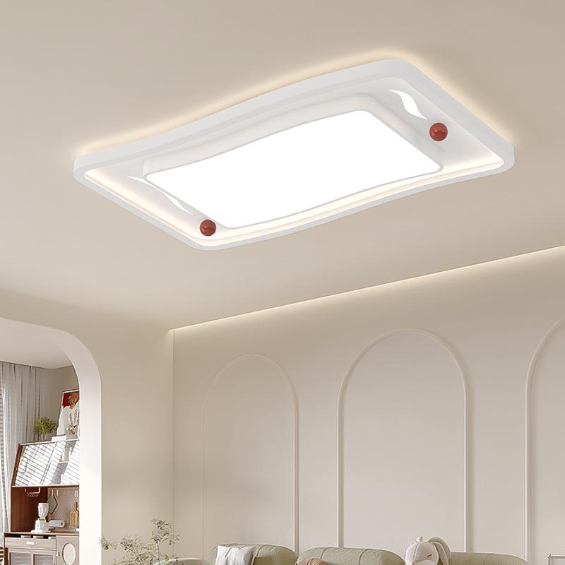 全光谱超亮客厅吸顶灯奶油风主灯简约现代大气餐厅吊灯2023年新款