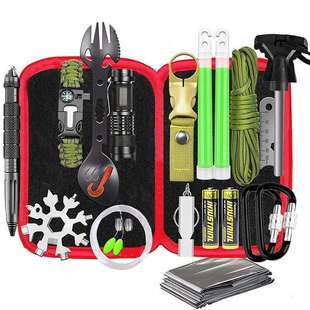 热卖户外camping野营用品旅行求生edc装备套装多功能工具