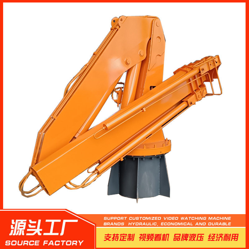 5吨车载折臂吊机液压电动旋转