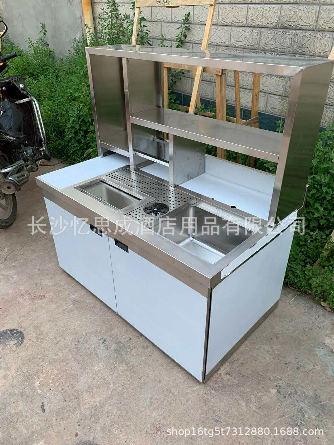 商用厨房设备配套产品保鲜水吧工作台奶茶台