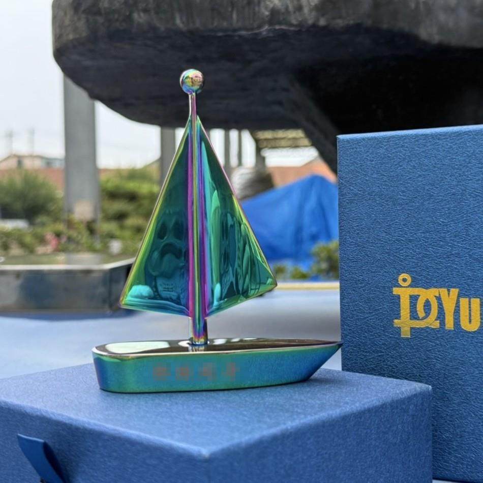 彩色帆船工艺品送礼创意摆件一帆风顺