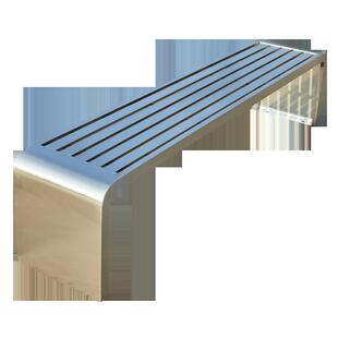 长椅户外公园椅不锈钢长凳吸烟区休息凳子长条凳浴室更衣凳排椅