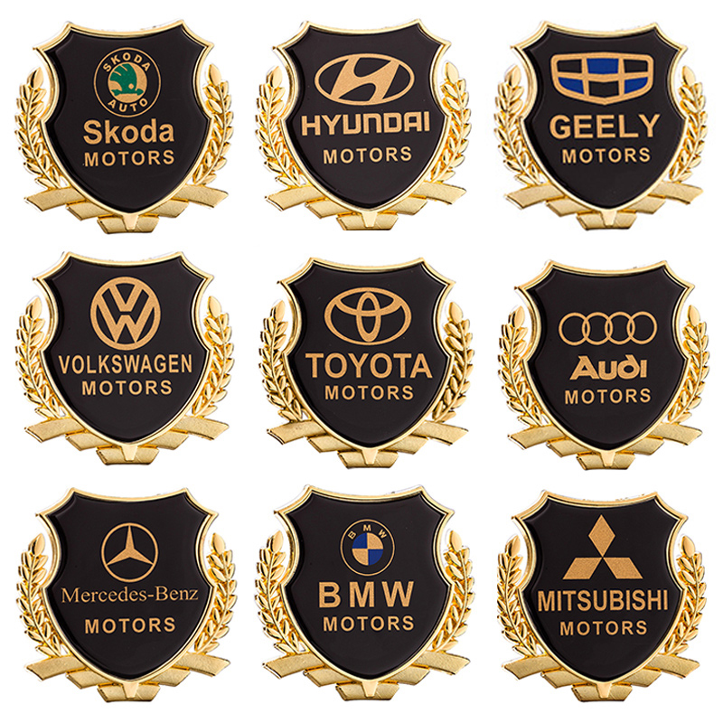 汽车装饰金属车贴侧标尾标VIP遮挡划痕车身贴纸个性创意改装车标