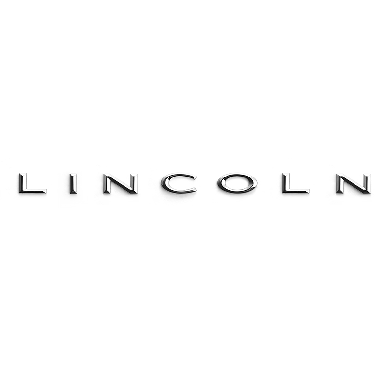 适用于林肯mkz 改装字母标LINCOLN金属车贴车尾贴 3D立体英文车标