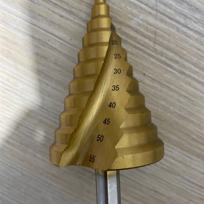 宝塔钻头6-55mm打孔阶梯钻头不锈钢开孔器含钴合金锥形木工扩孔钻