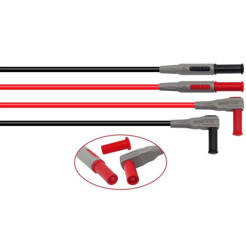 万用表表笔通用型数显表4mm香蕉插头多功能可替换钢针特尖刺破针