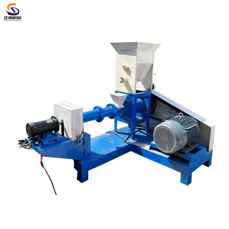 单螺杆饲料颗粒机宠物饲料颗粒膨化机商用膨化设备厂家价格优惠