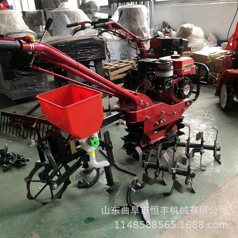 气死牛链轨微耕机汽油多功能农用开沟机犁地柴油耕地机播种施肥