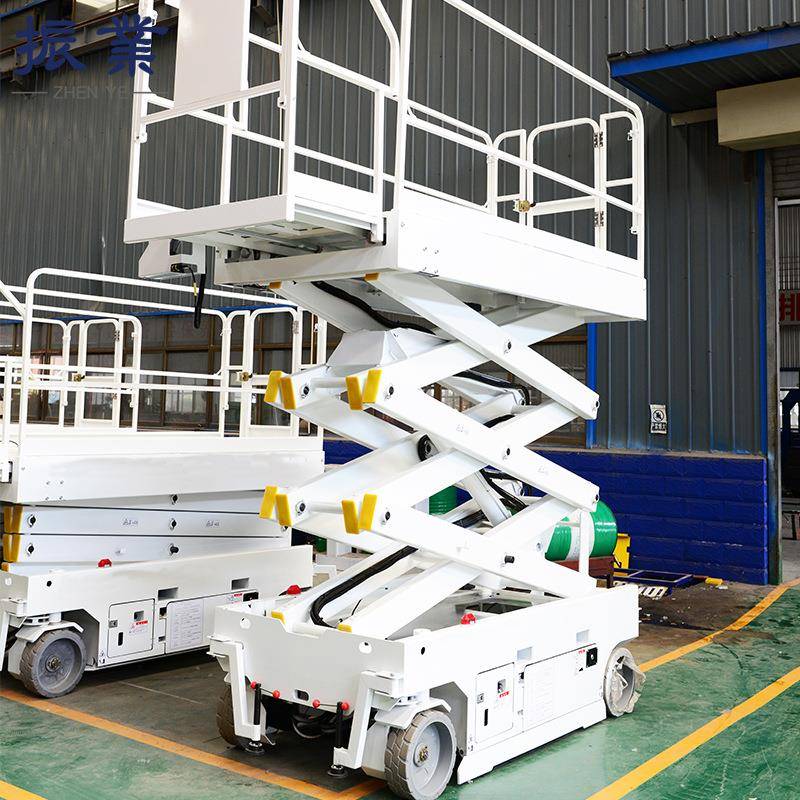 自行走剪叉式升降机高空作业平台工厂仓库行车检修移动升降平台