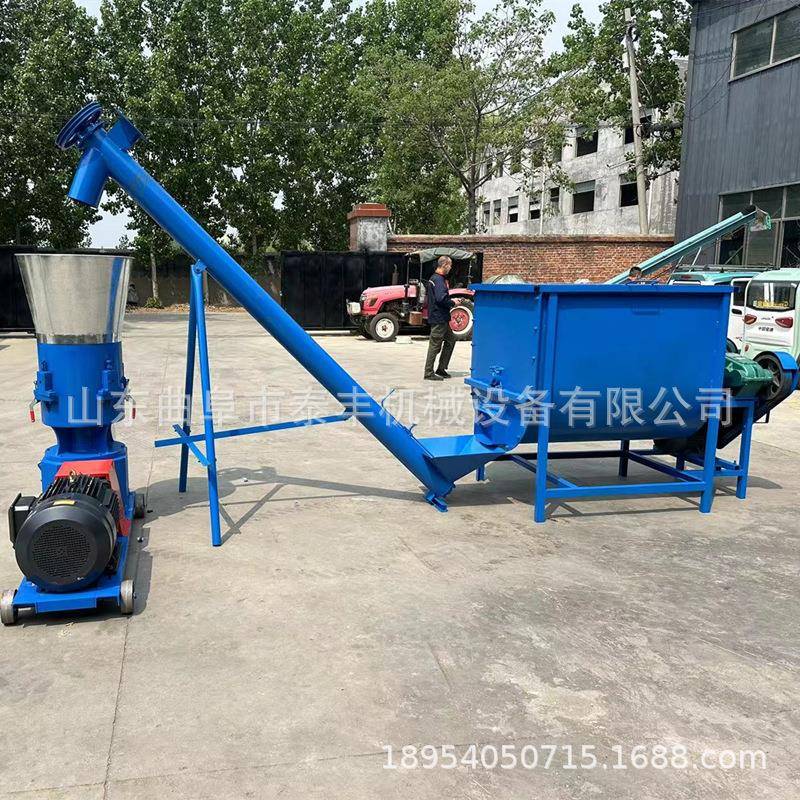 商用型鸡鸭鱼牛羊狗饲料颗粒挤压机出口非洲长短可调干湿两用