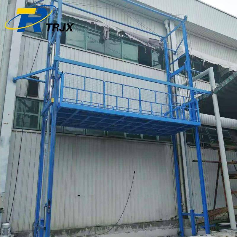电动液压货梯升降机三层仓库导轨升降货梯厂房车间工业货物提升