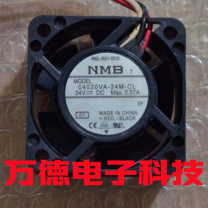 全新NMB 04020VA-24M-CL 24V 0.07A变频器风机发那科系统散热风扇