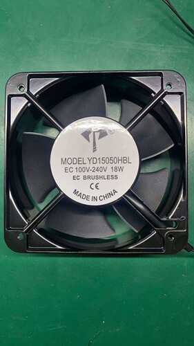全新YD15050HBL 宽电压 EC110V-240V 18W大风量滚珠轴承散热风扇