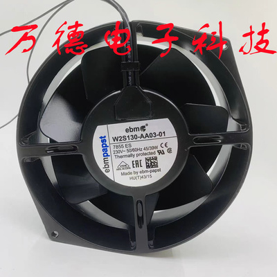 全新ebmpapst德国W2S130-BM03-11 71-77 230V 7855ESV3F散热风扇