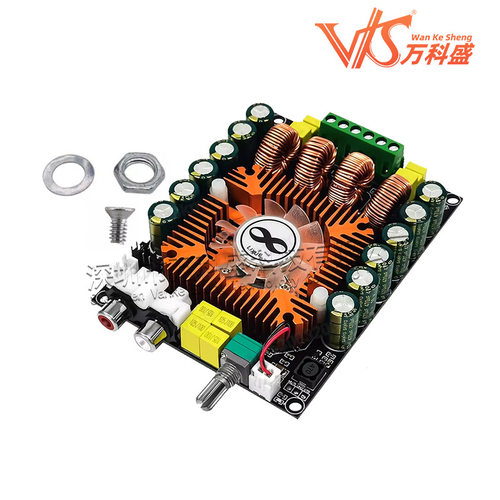 支持BTL220W 大功率数字功放板 TDA7498E 2.0HIFI立体声160W*2