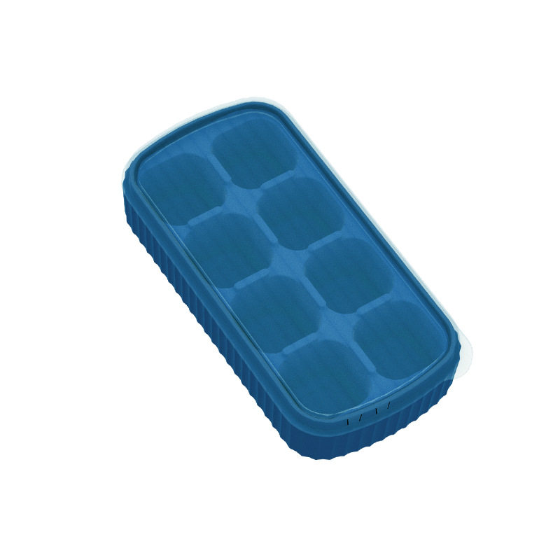 硅胶冰格冰块模具 带盖家用冰块磨具冰盒 食品级制冰器制冰模具