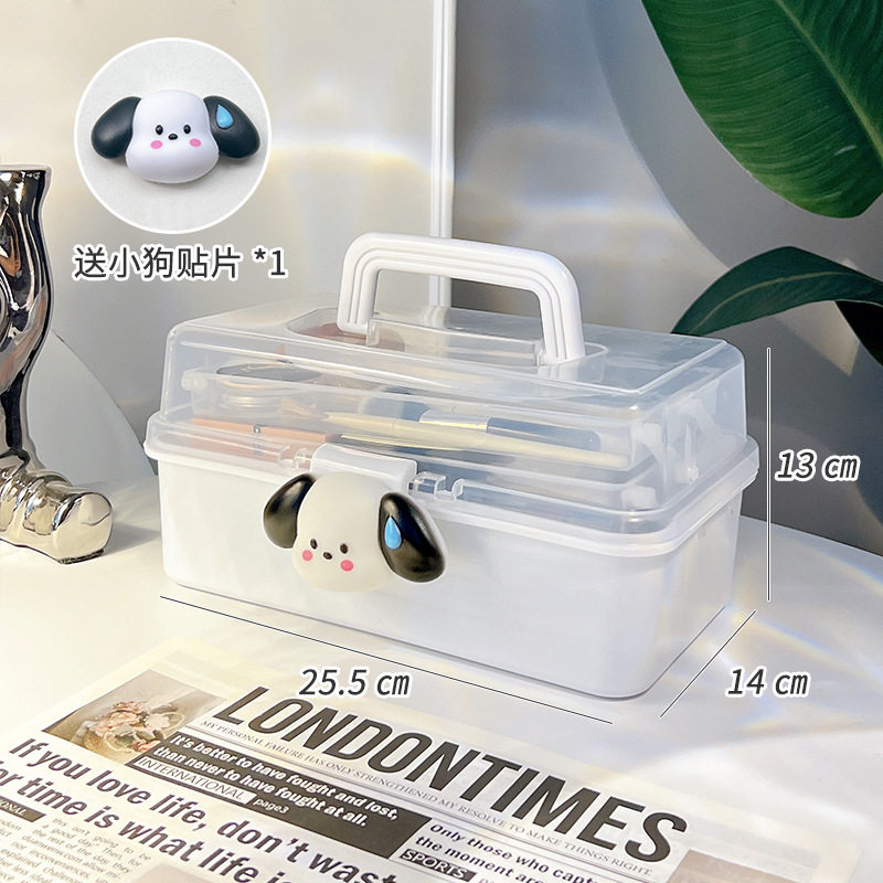 美术生工具箱化妆箱化妆品收纳盒外出便携式随身美甲箱工具盒桌面