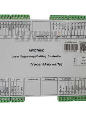 激光雕刻机主板切割机控制系统乾诚AWC708C控制器板卡6X08面板配