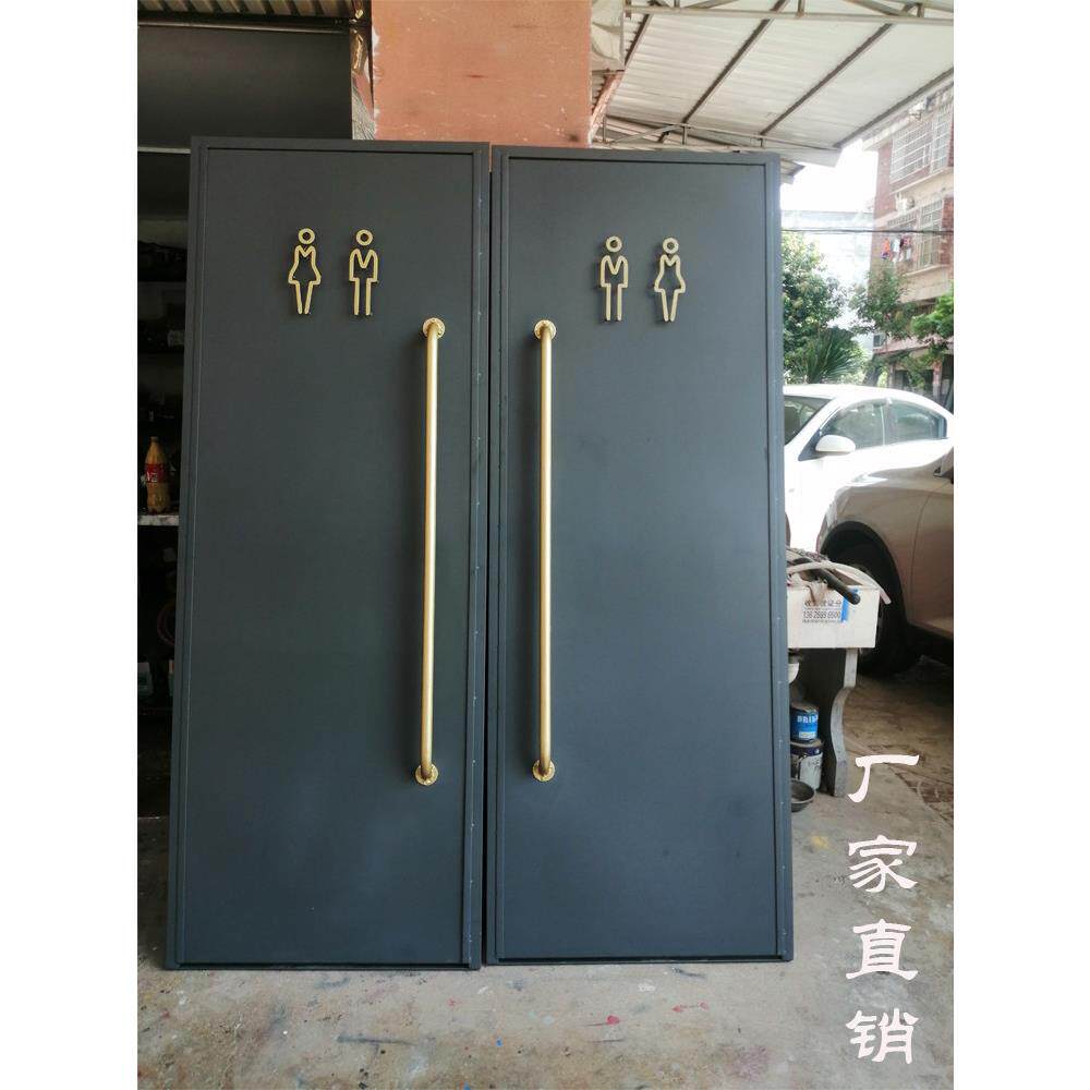 工业风卫生间门家用厕所门酒吧洗手间仓库烤漆室内铁皮门
