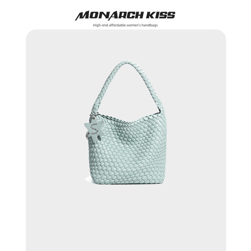 MonarchKiss女编织子母托特包