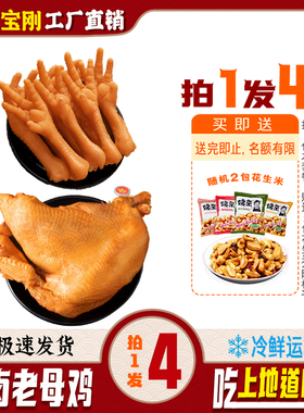 画宝刚道口烧鸡河南特产小吃零食熟食卤味烧鸡鸡爪五香包邮