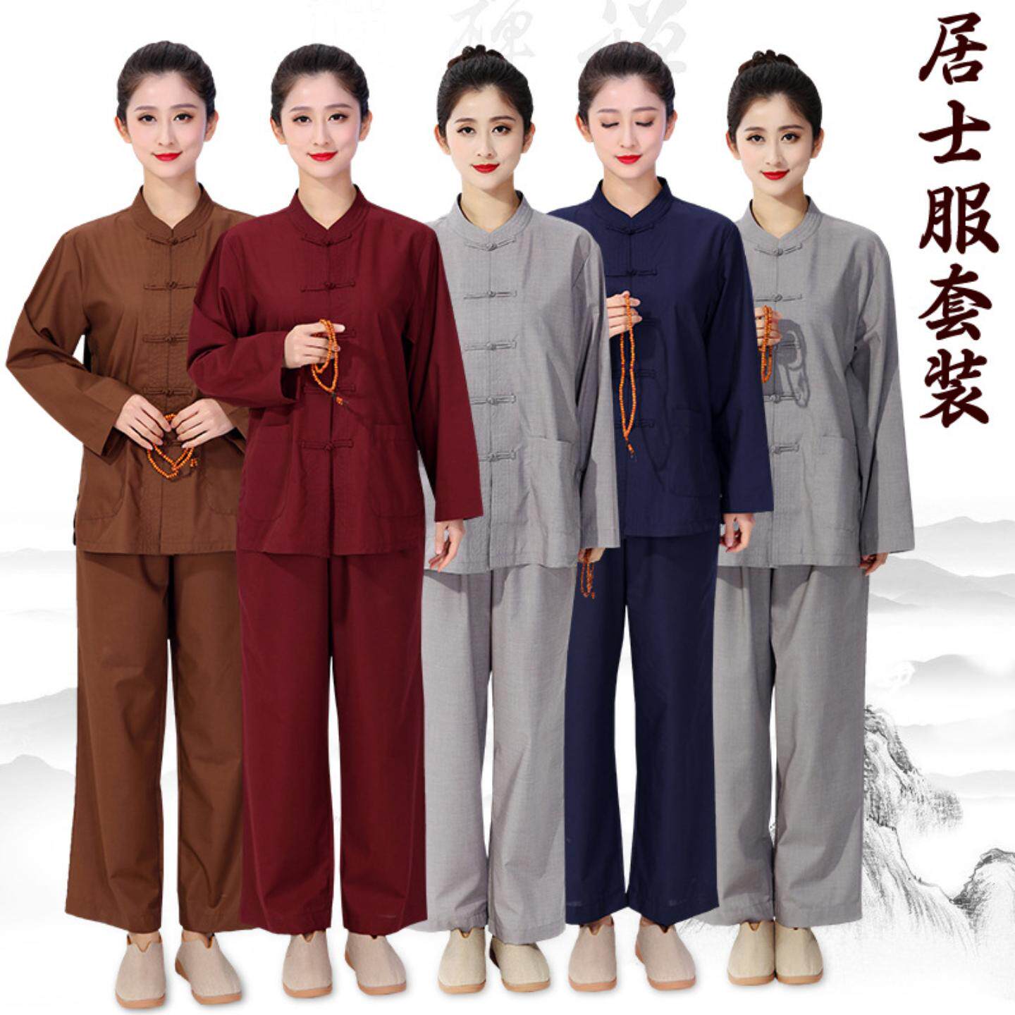 海青居士服僧衣服女男款禅修服