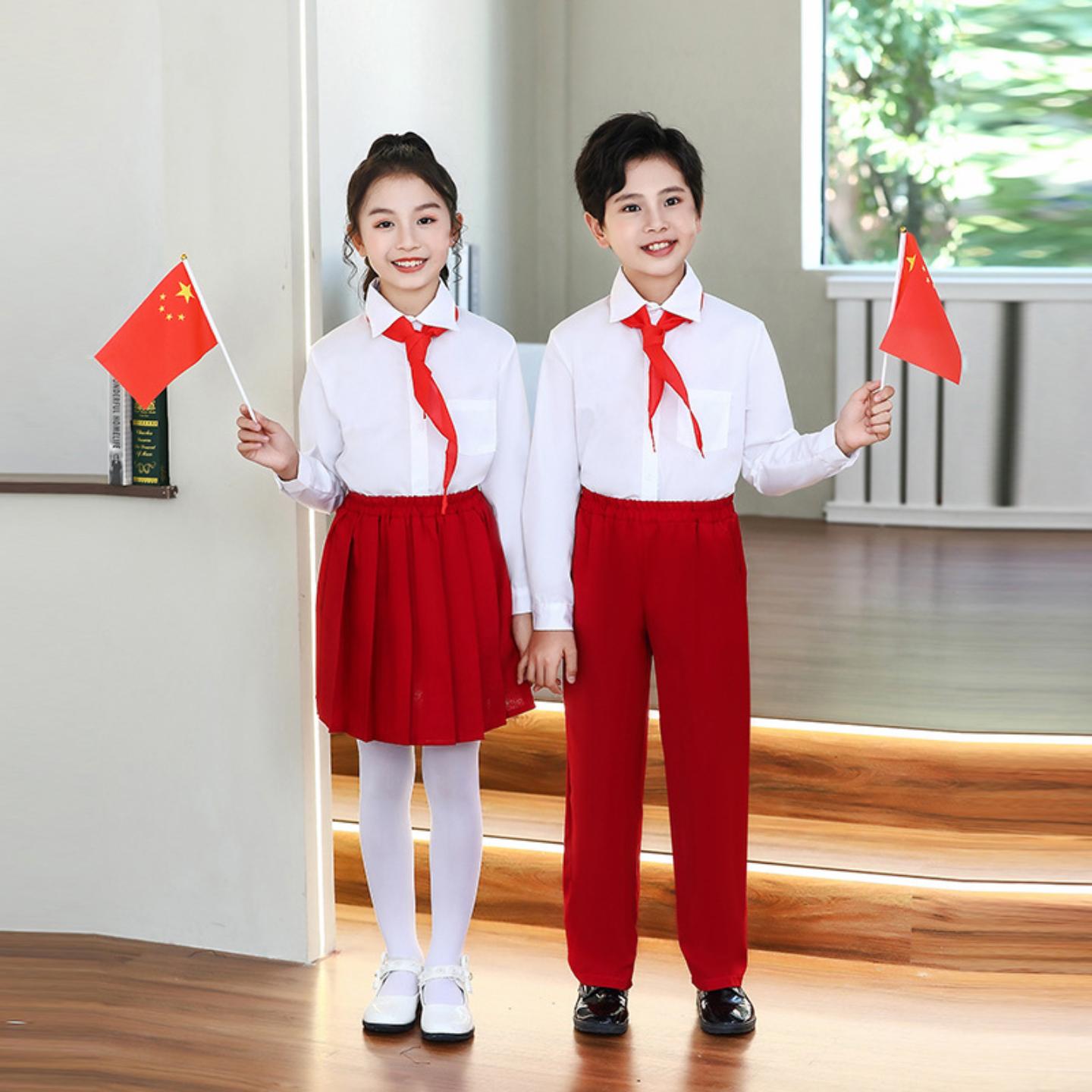 中小儿童大合唱演出服男女童校服