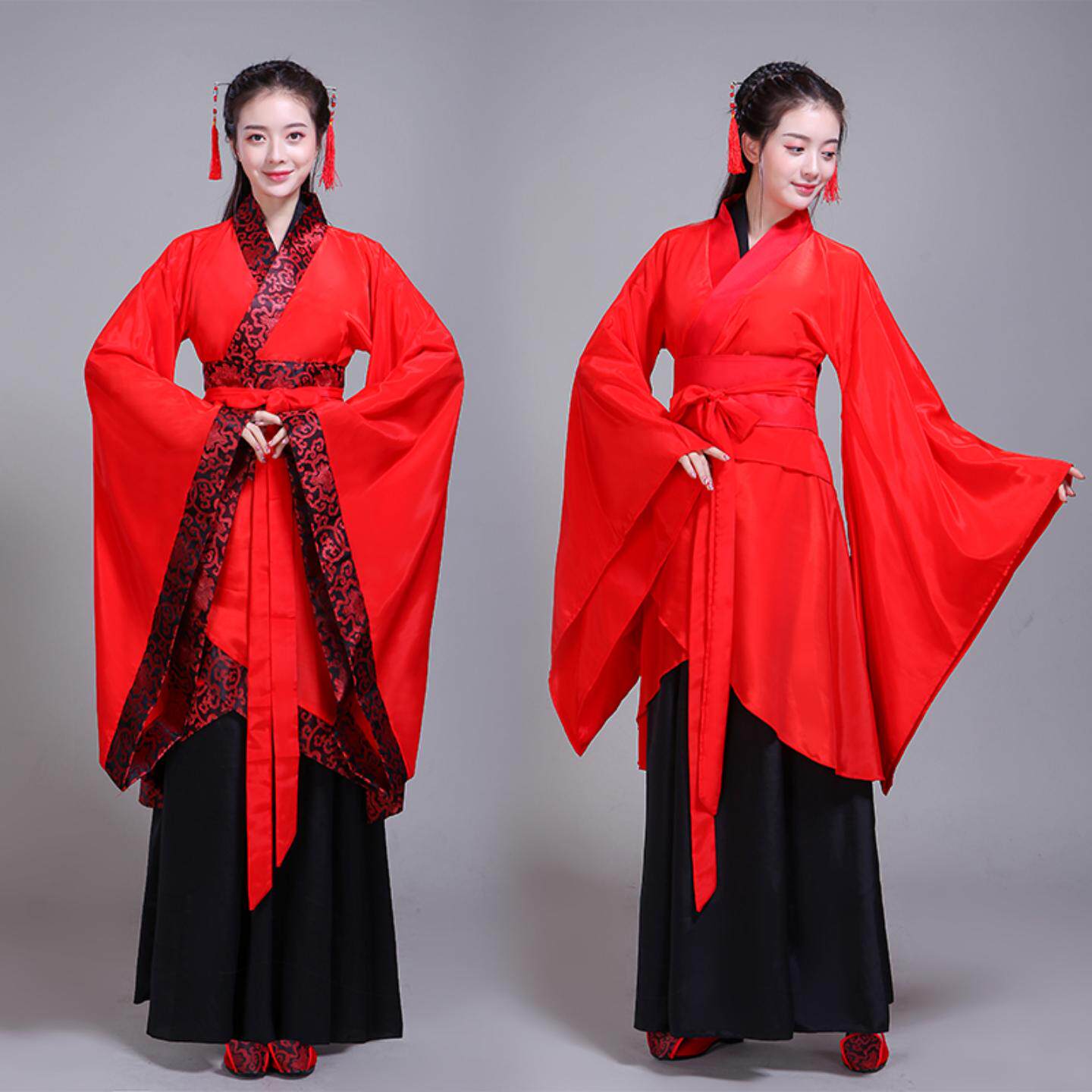 汉服古装舞蹈演出服装女公主礼仪