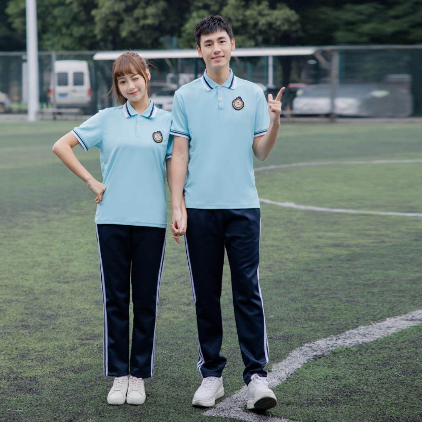 夏季中学生校服套装高中生休闲