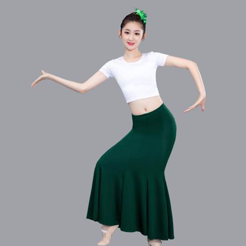 傣族舞蹈演出服练功裙表演服女