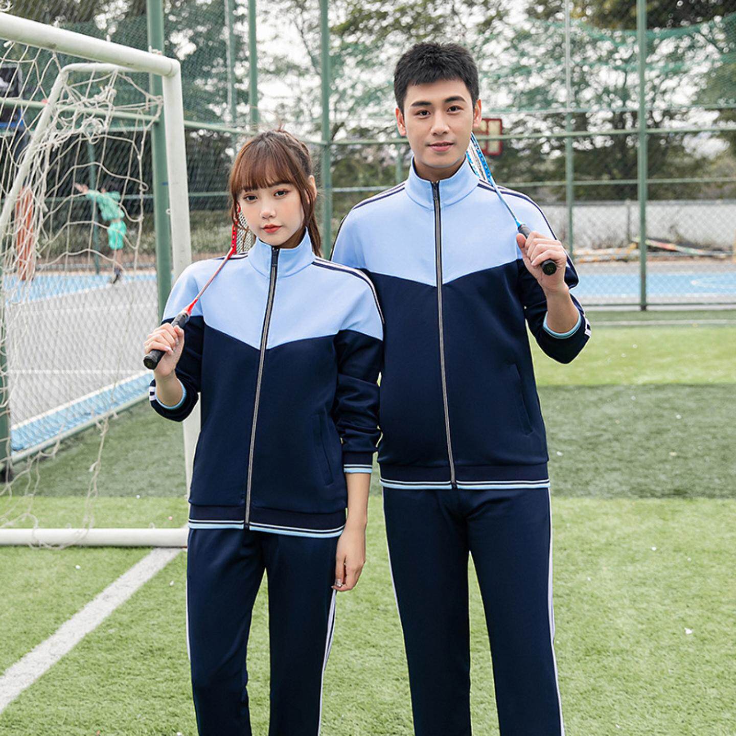 学院风校服套装运动外套