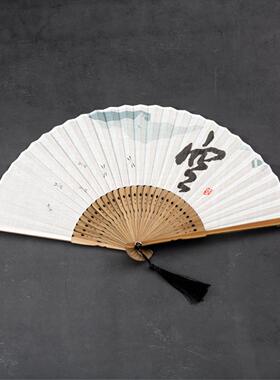 中女式折扇随身水墨汉服小扇子