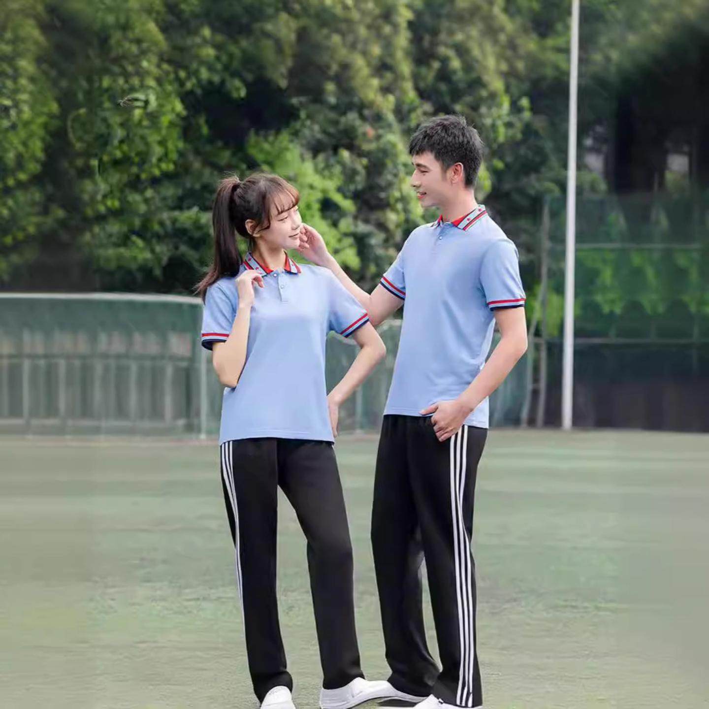 夏季学生校服套装初中生短袖班服