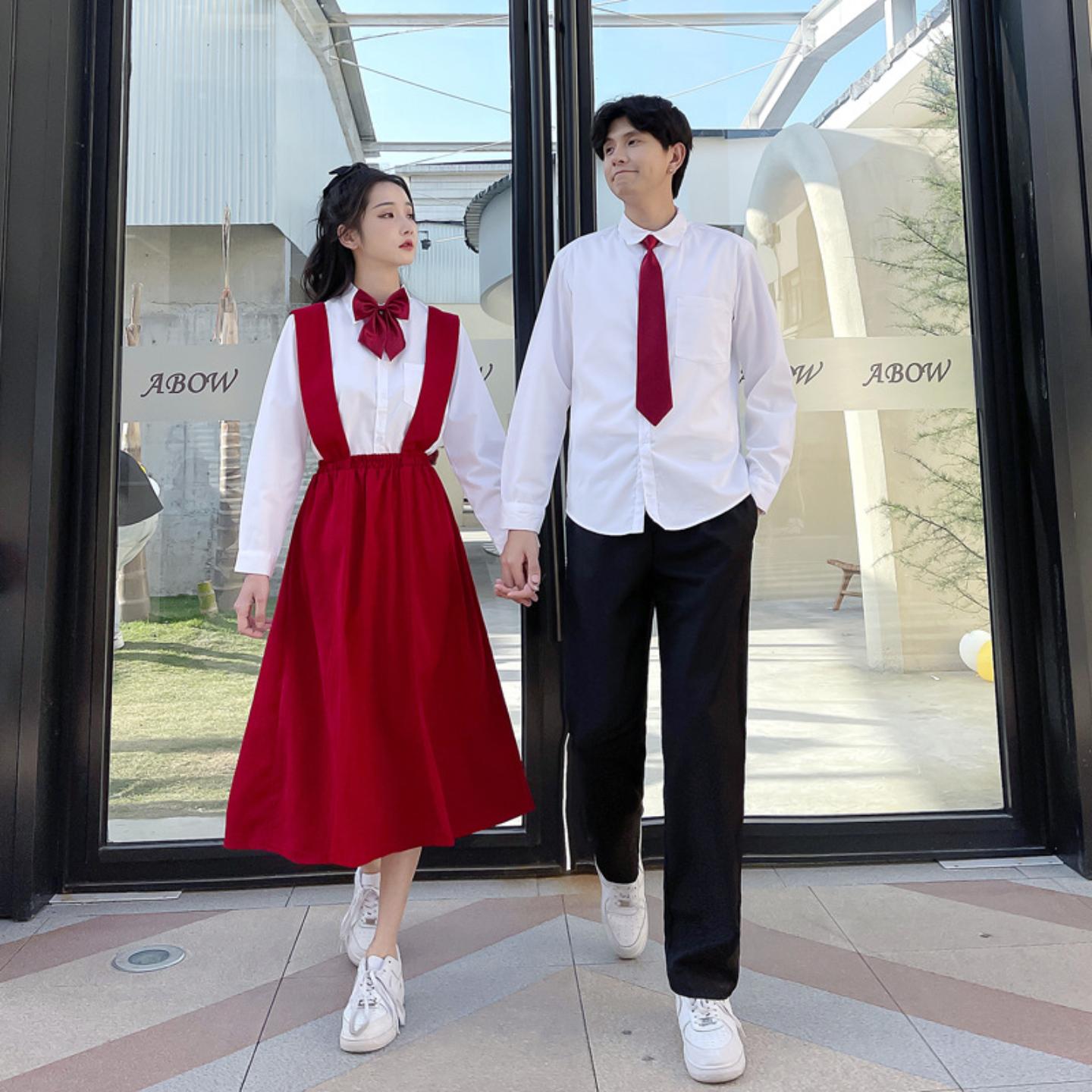 国庆合唱团演出服爱国歌咏朗诵比赛初中高中小学生班服毕业服长裙