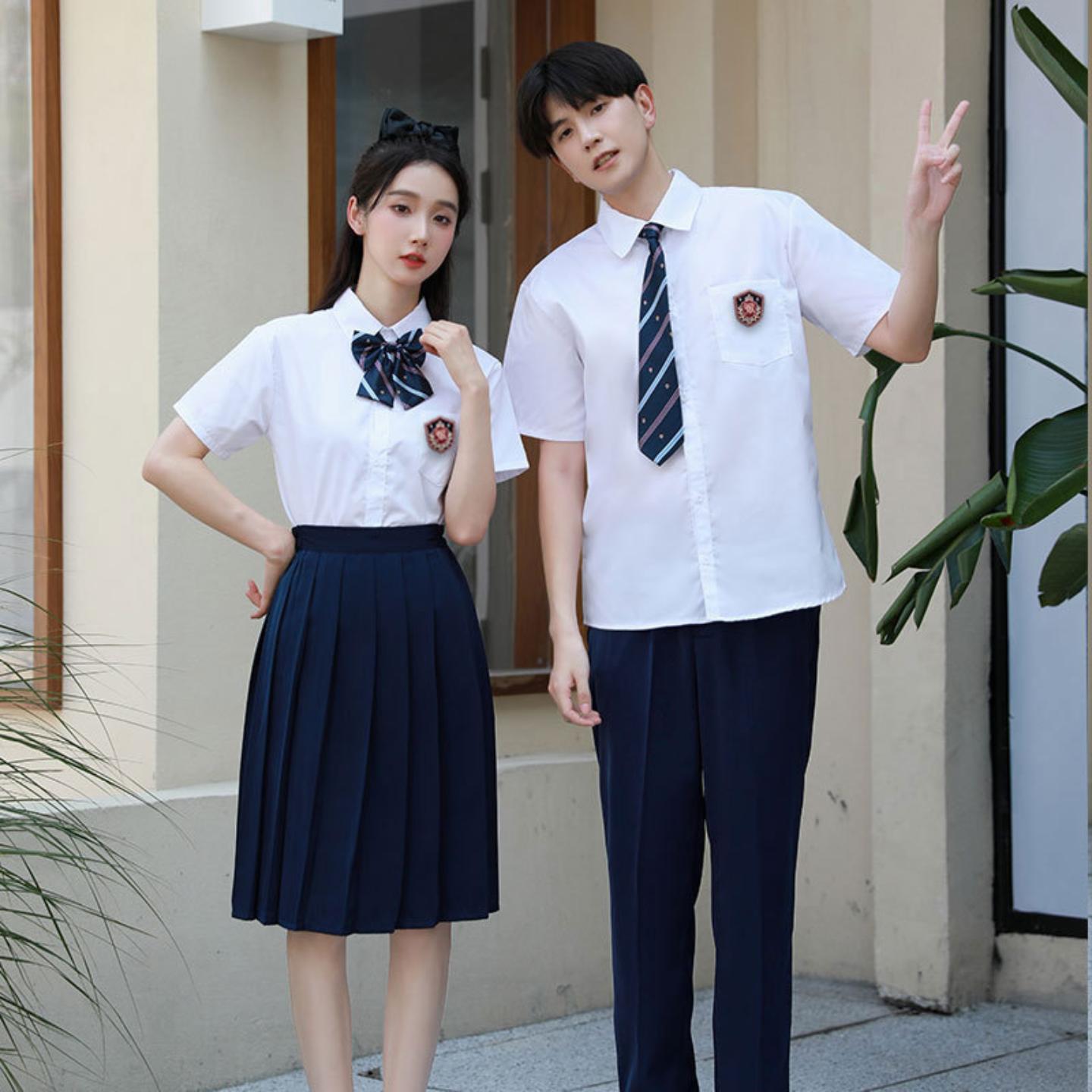 高中生学院风班服运动会开幕式