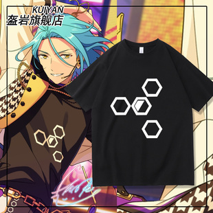 偶像梦幻祭2椎名丹希cos队长天城燐音樱河琥珀短袖T恤男女上衣服