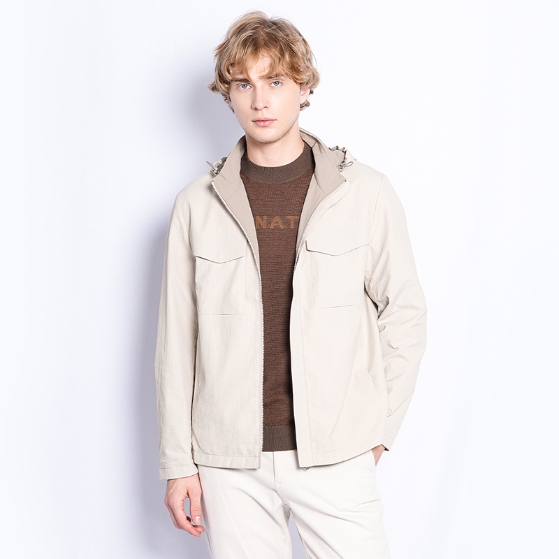 J.benato/宾度极简风连帽夹克