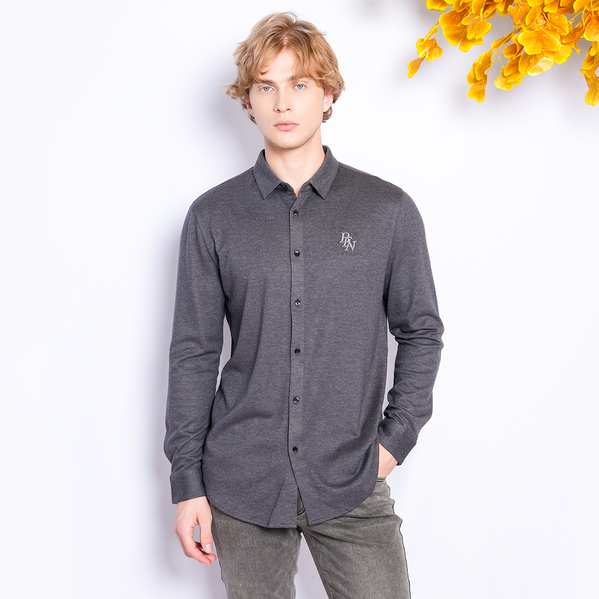 J.benato/宾度男士丝绒羊毛衬衫